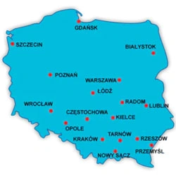 działamy w całej Polsce